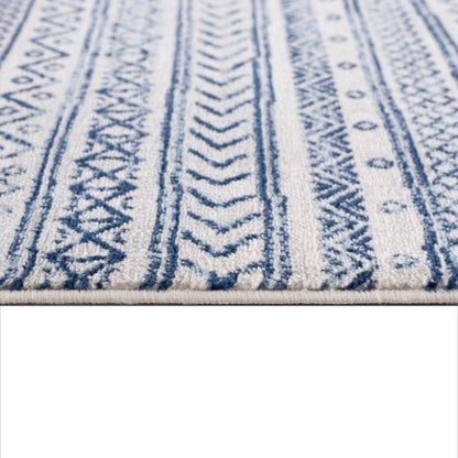 Havana Collection Traditional Southwestern Area Rug and Runner - Navy Blue