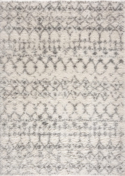 Freya Boho Comtemporary Beige and Grey Indoor Rug