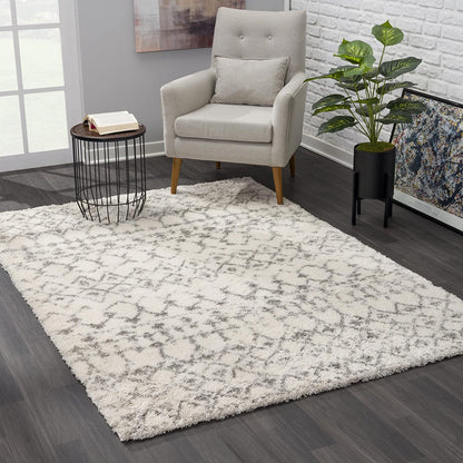 Freya Boho Comtemporary Beige and Grey Indoor Rug