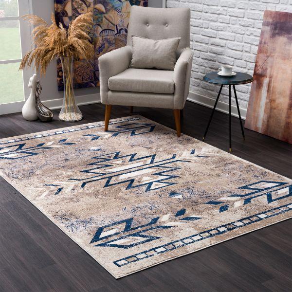 Havana Collection Traditional Southwestern Area Rug and Runner - Beige