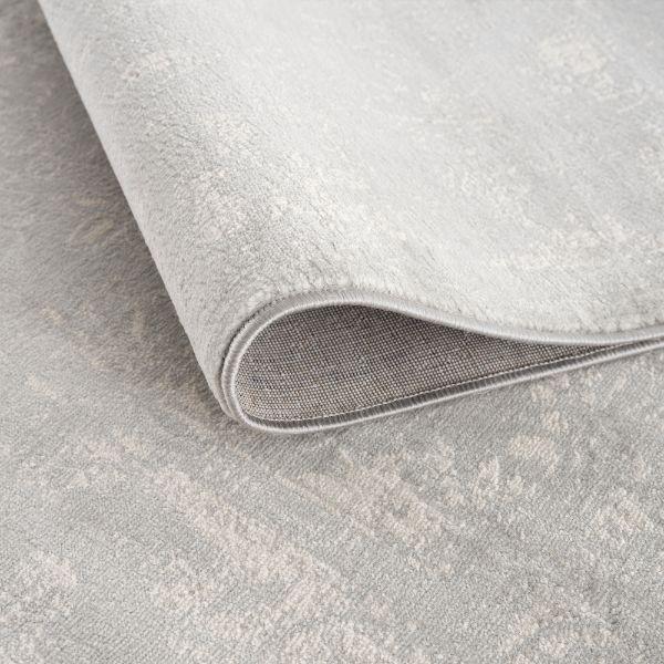 Havana Collection Traditional Abstract Distressed Area Rug and Runner - Grey