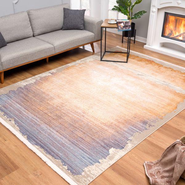 Amalfi Collection Modern Abstract Area Rug And Runner, Beige