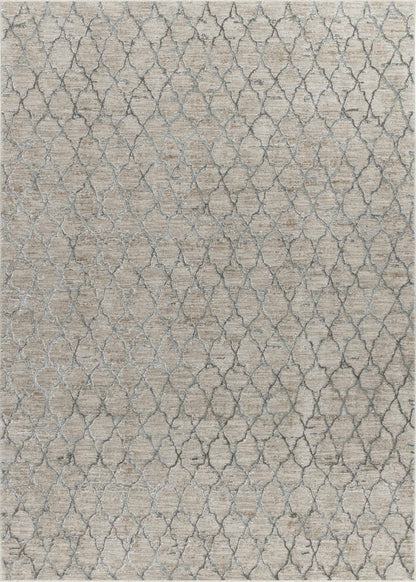 Aeris Geometric Contemporary Beige and Brown Indoor Rug