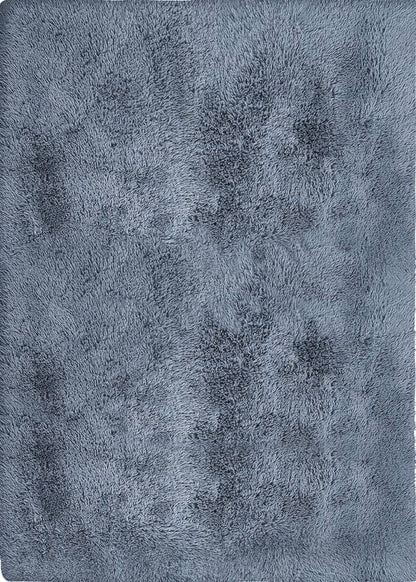 Alba Solid Contemporary Grey Plush Indoor Rug-1