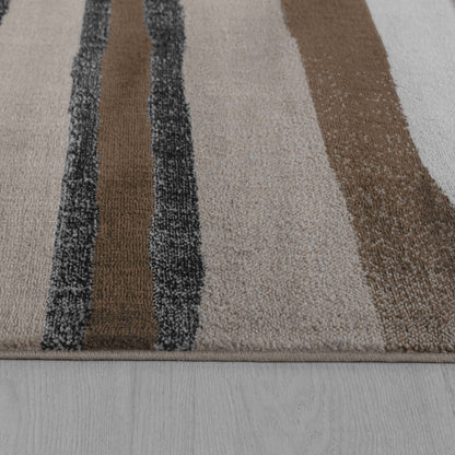 Zaman Abstract Contemporary Brown Indoor Rug-6