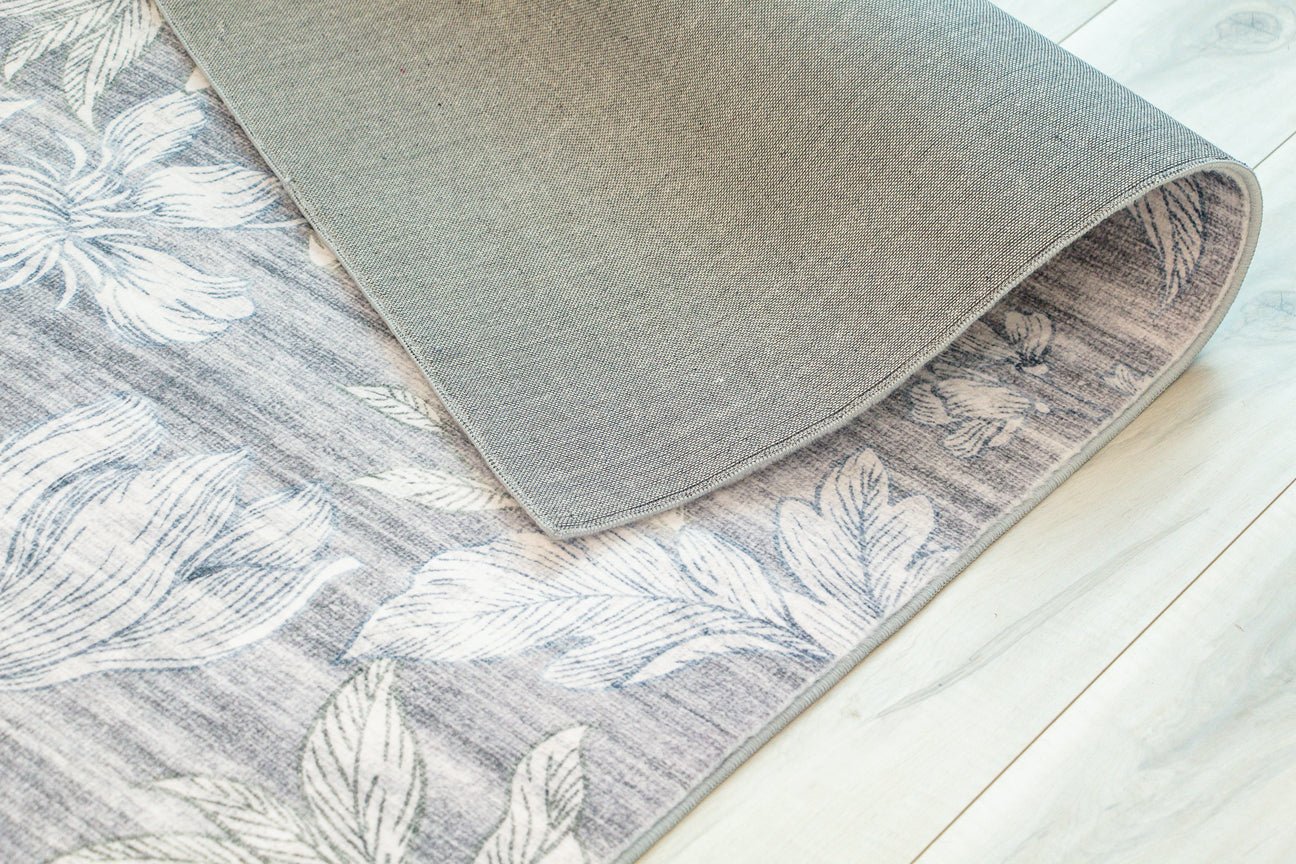 Serena Floral Transitional Beige and Grey Indoor Rug-7