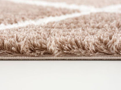 Terra Trellis Comtemporary Brown and White Indoor Rug-6