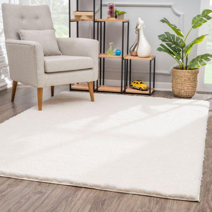 Asahi Solid Contemporary Beige Indoor Rug-2