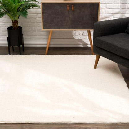 Asahi Solid Contemporary Beige Indoor Rug-4