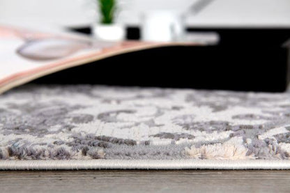 Oasis Collection Modern Abstract Area Rug, Cream