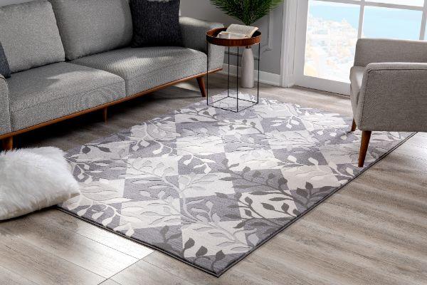 Laurel Botanical Transitional Beige and Grey Indoor Rug-4