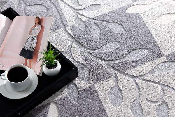 Laurel Botanical Transitional Beige and Grey Indoor Rug-5