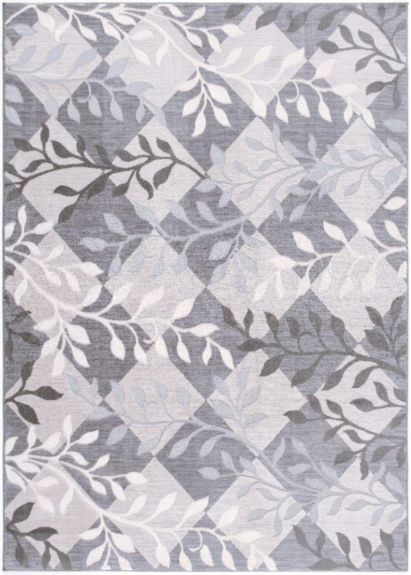 Laurel Botanical Transitional Beige and Grey Indoor Rug-1