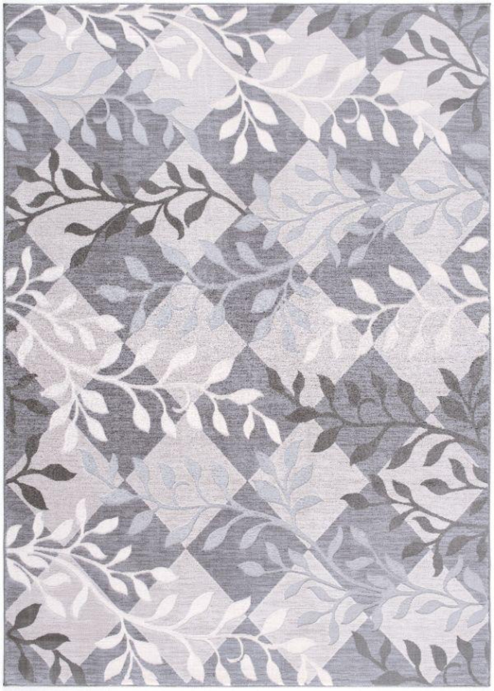 Laurel Botanical Transitional Beige and Grey Indoor Rug-1