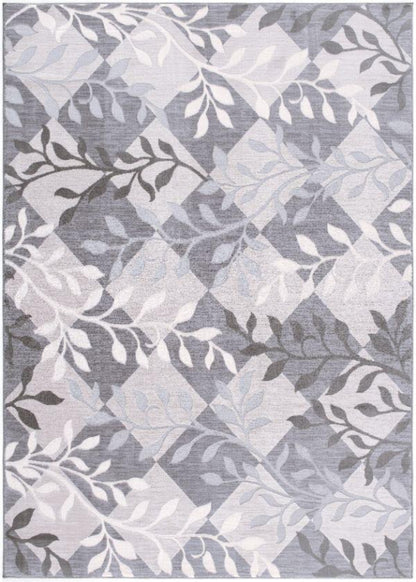 Laurel Botanical Transitional Beige and Grey Indoor Rug-1