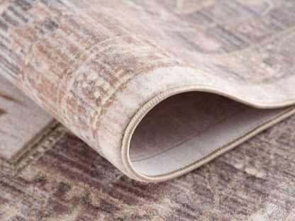 Padova Floral Medallion Transitional Beige and Brown Indoor Rug