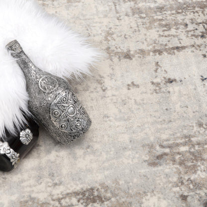 Maru Abstract Contemporary Blue Indoor Rug